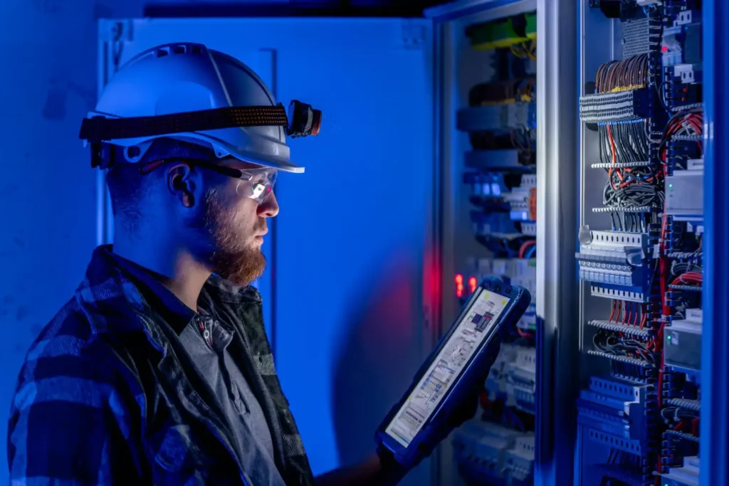 Cuadros eléctricos instalados en edificio residencial con normas de seguridad